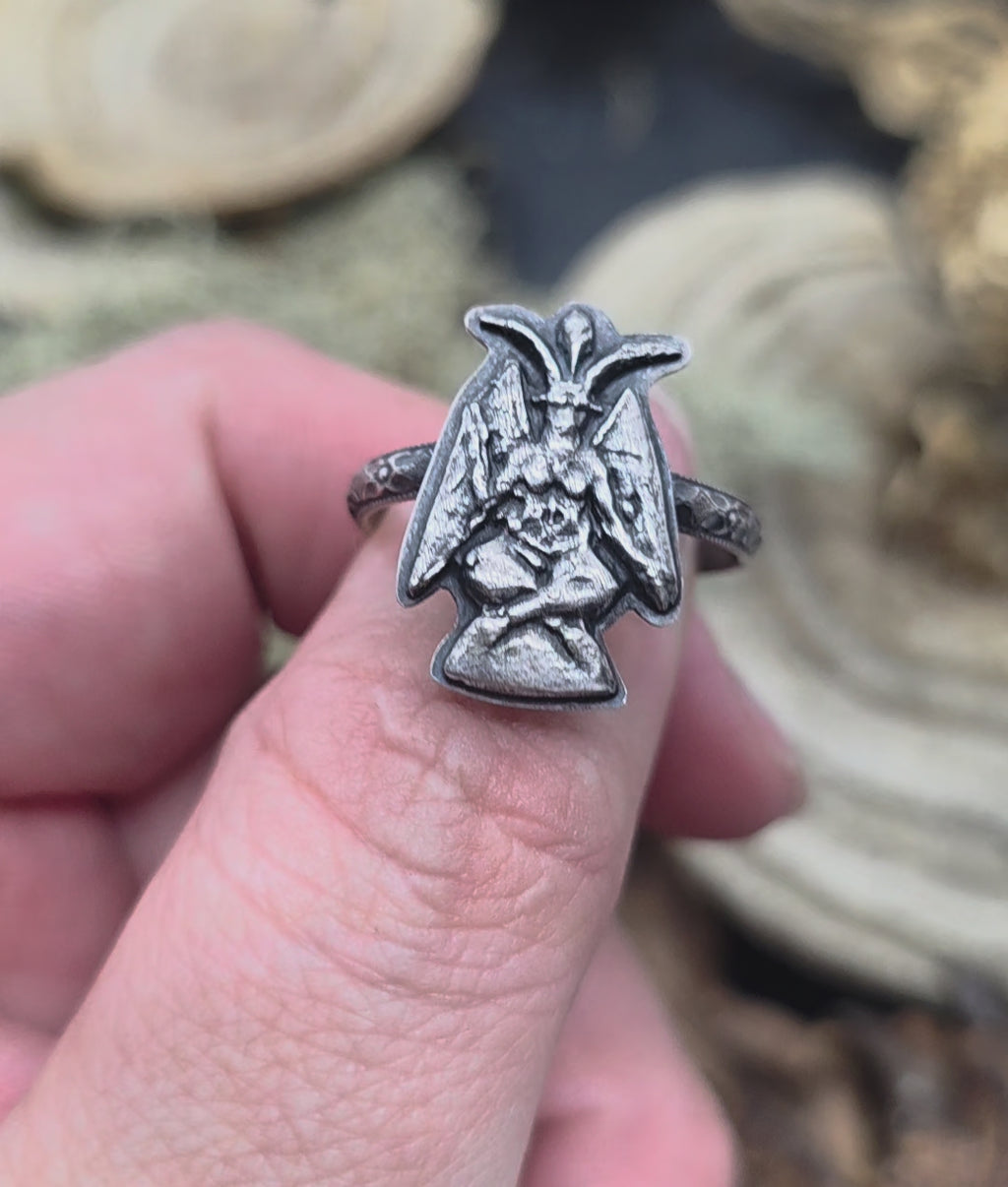 Baphomet ring size 10