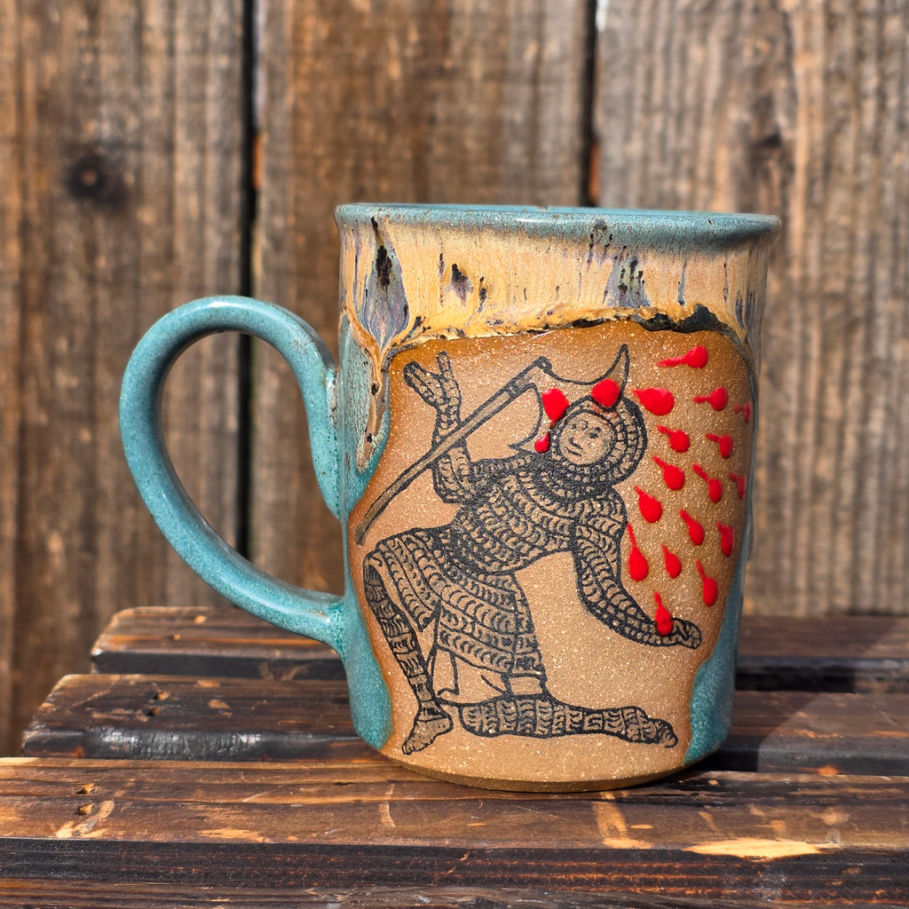Medieval axe guy mug