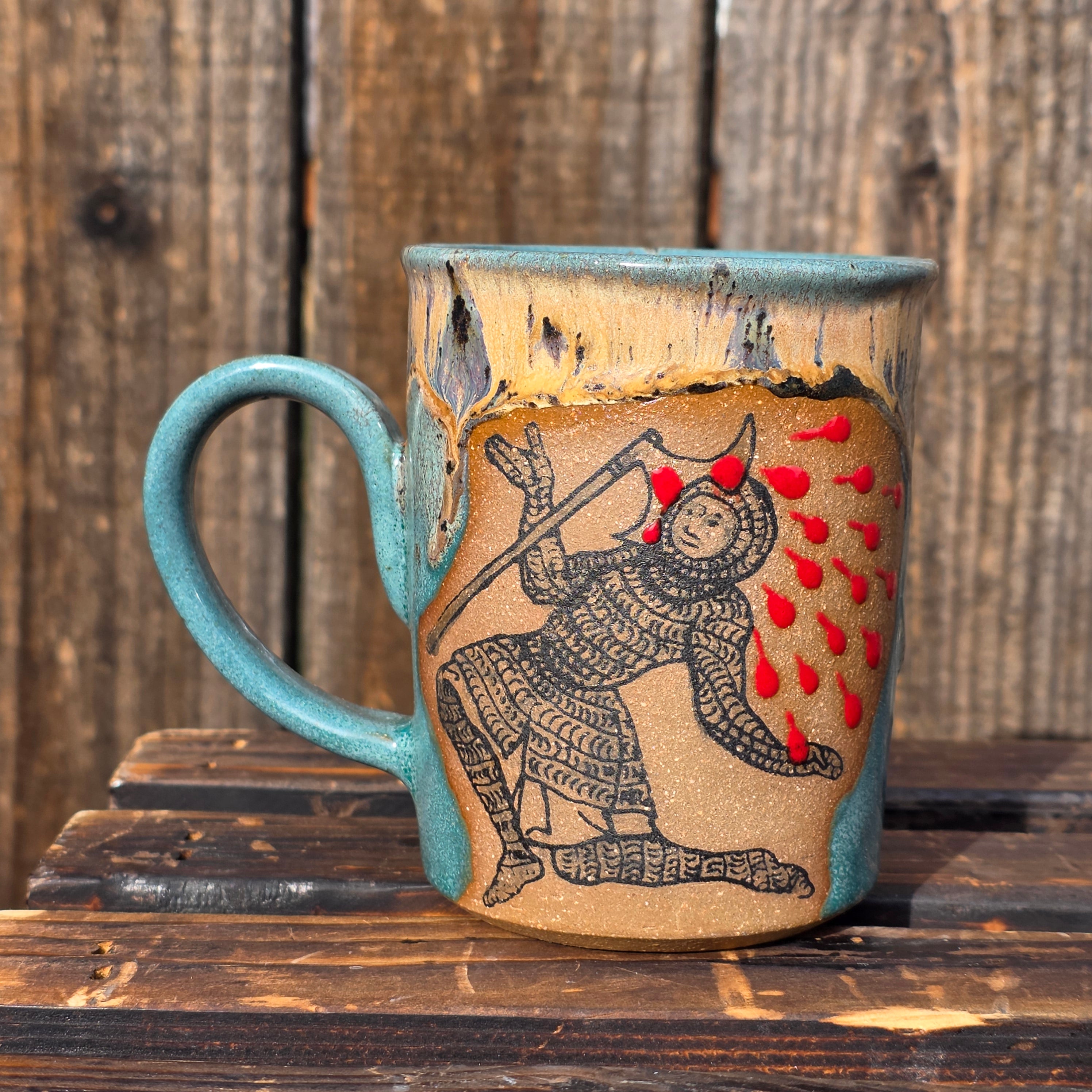 Medieval axe guy mug
