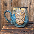 Cat skull mug
