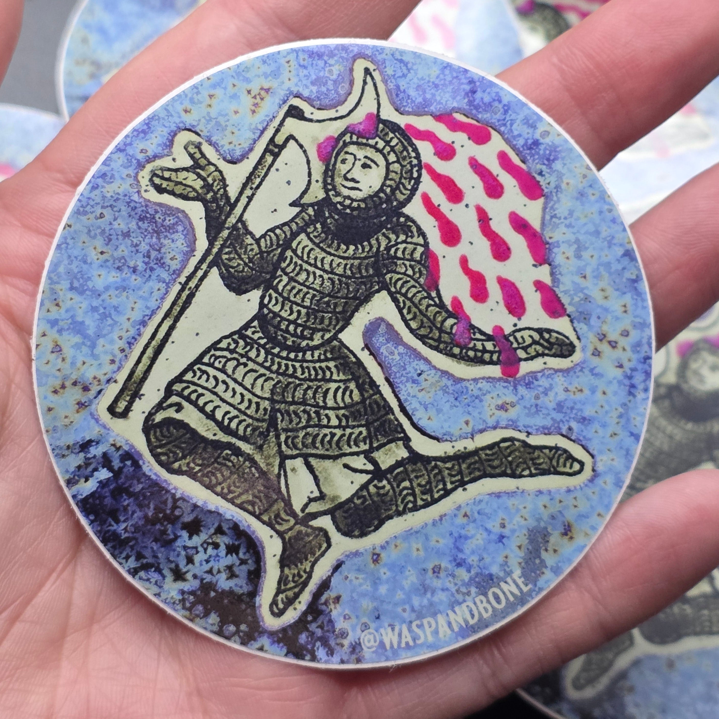 Axe head guy sticker