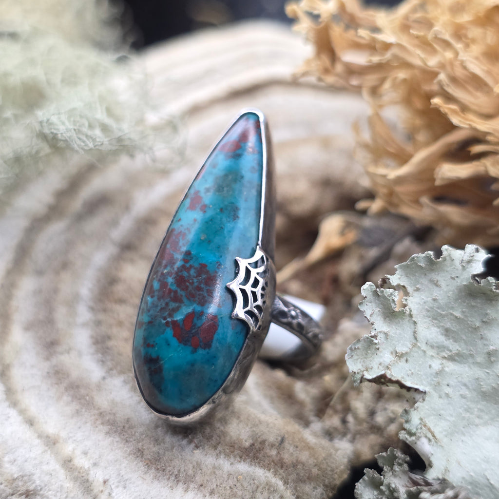 Sonoran sunrise spiderweb ring size 6