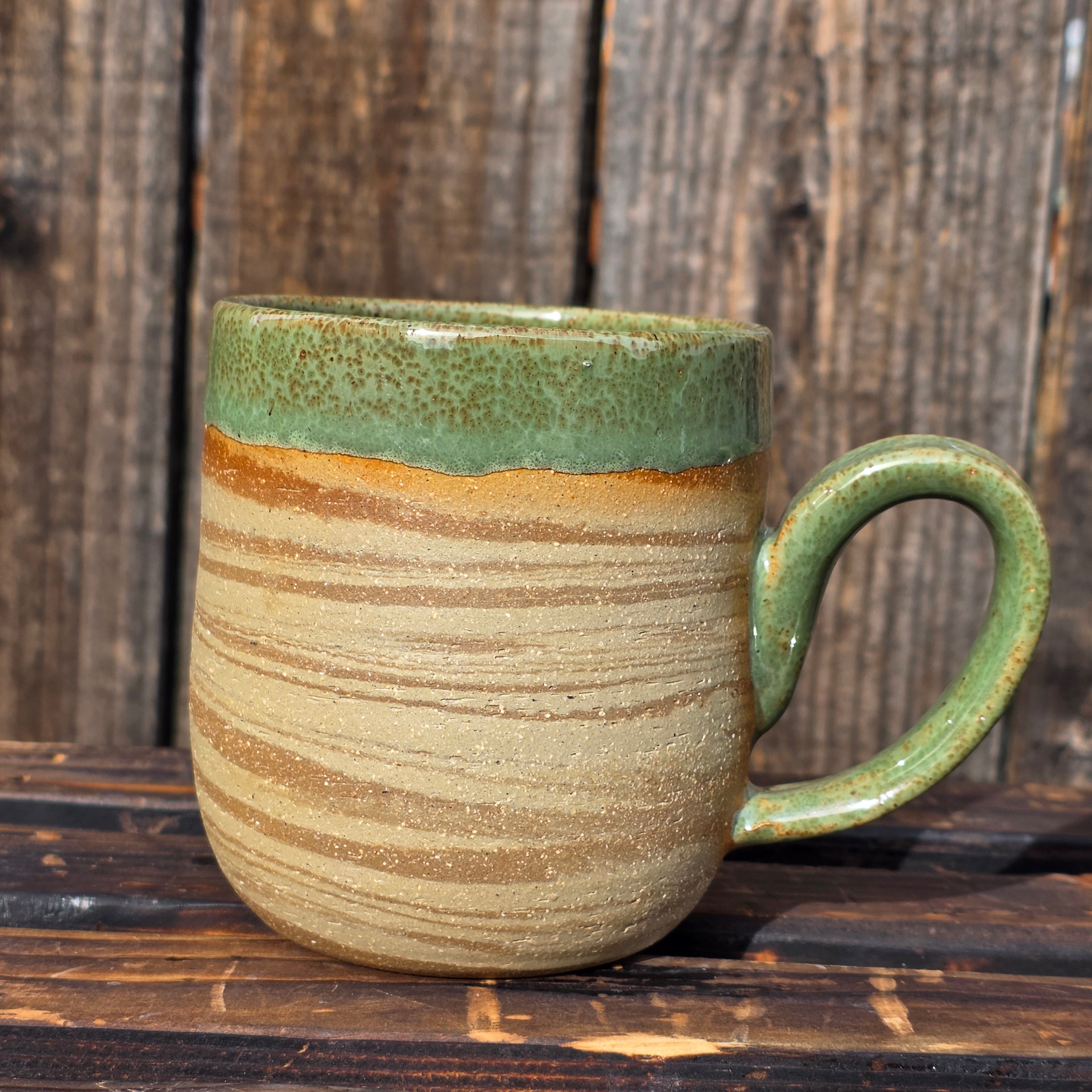 Medieval spiral cat mug