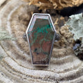 Chrysacolla coffin ring size 10