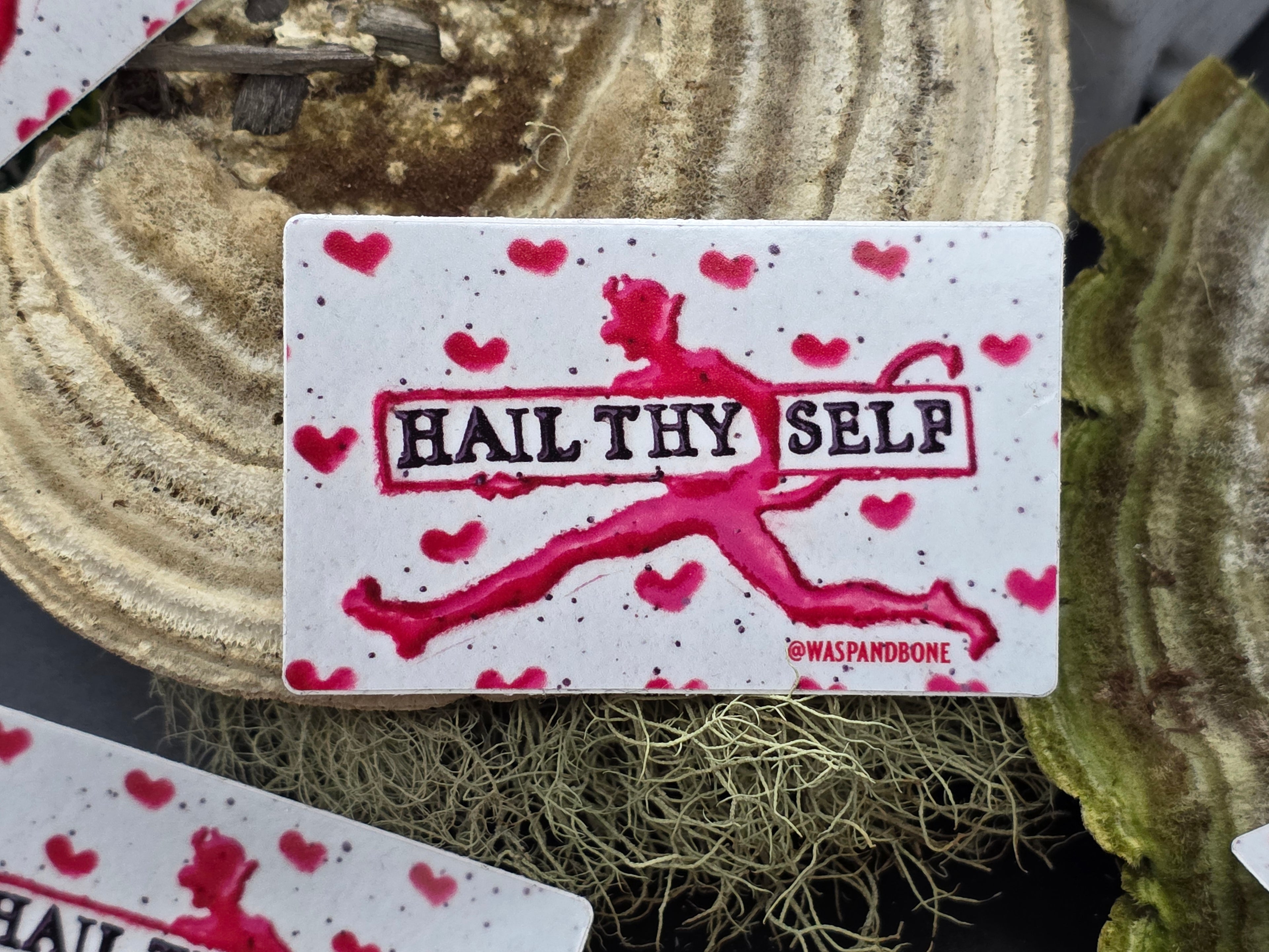 Hail thy self devil sticker