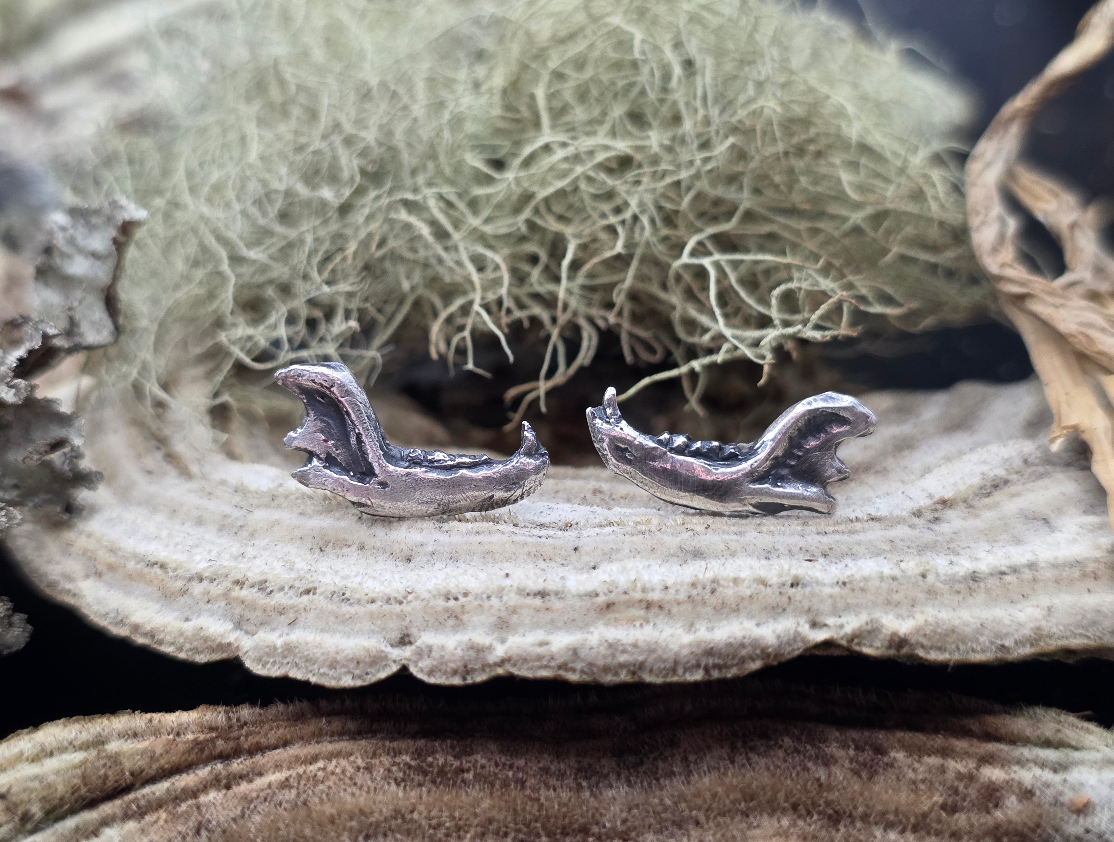 Sterling jawbone studs