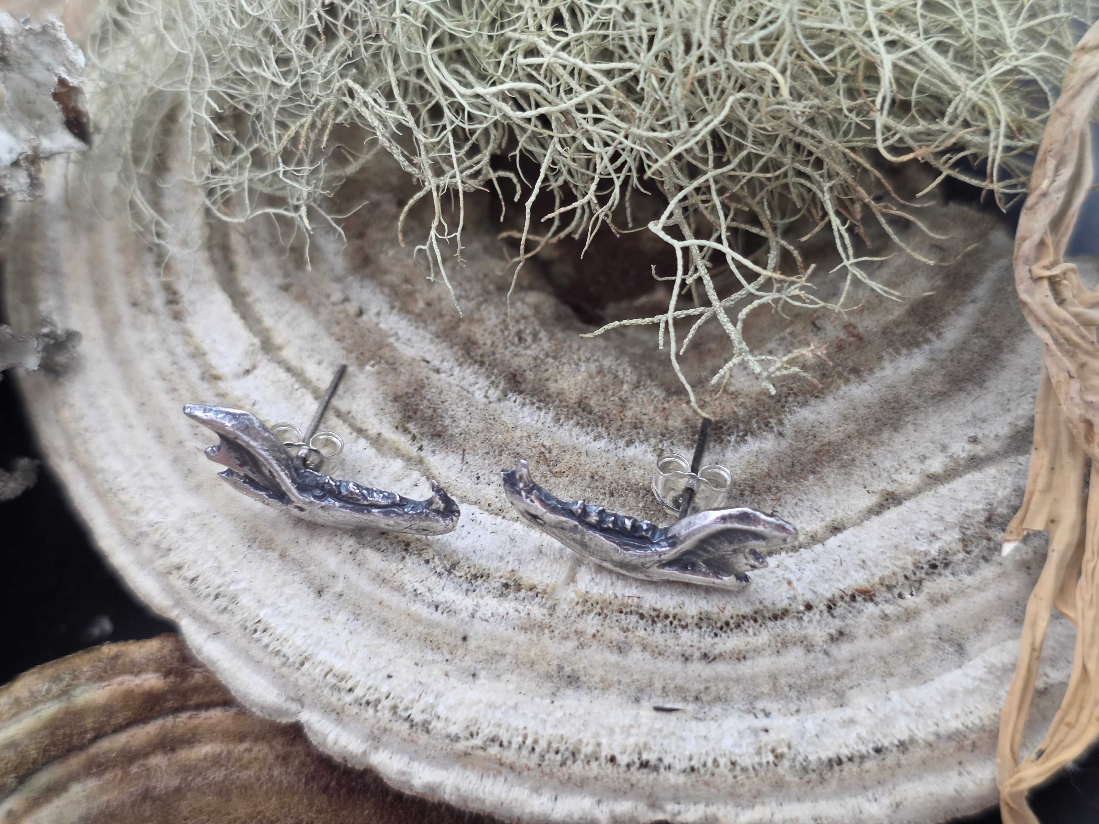 Sterling jawbone studs